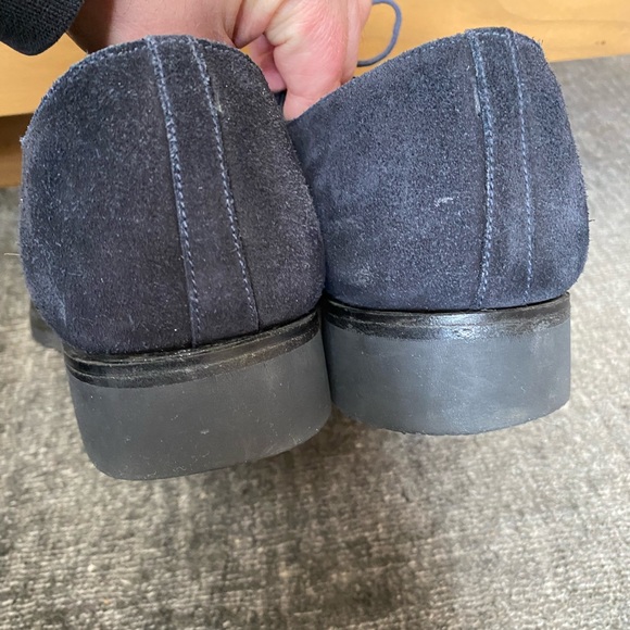 J.M. Weston 300 Navy Suede Oxfords Men’s Sz 8UK. - Picture 6 of 14